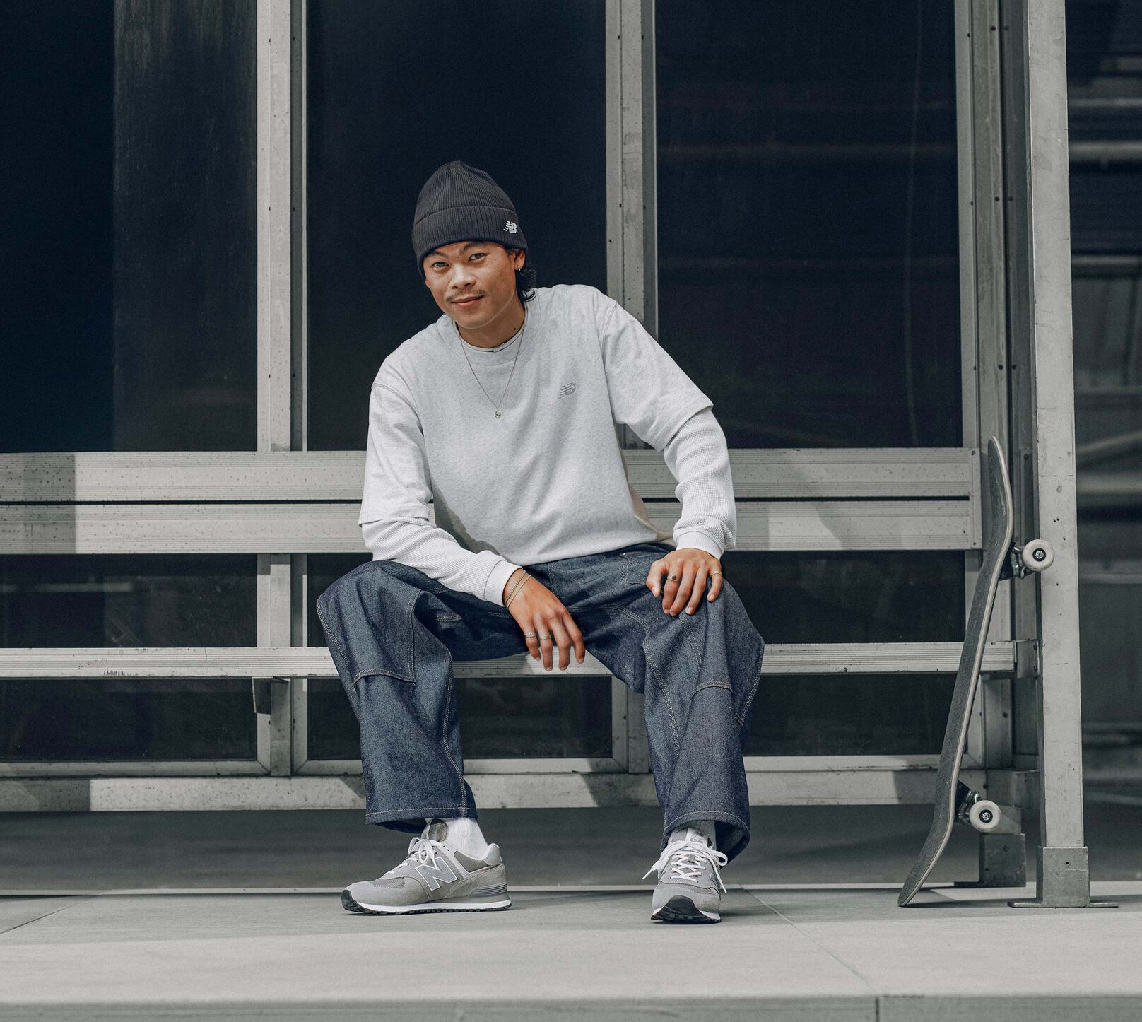 Patrick Praman wearing The 574 for Grey Days