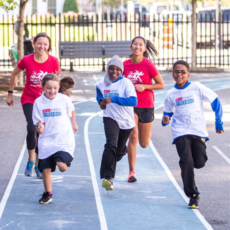 Children running